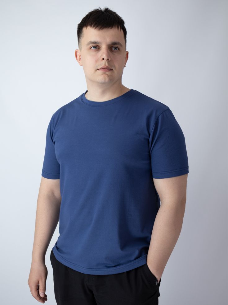 Футболка чоловіча базова джинс