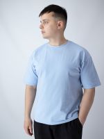 Футболка чоловіча oversize блакитна
