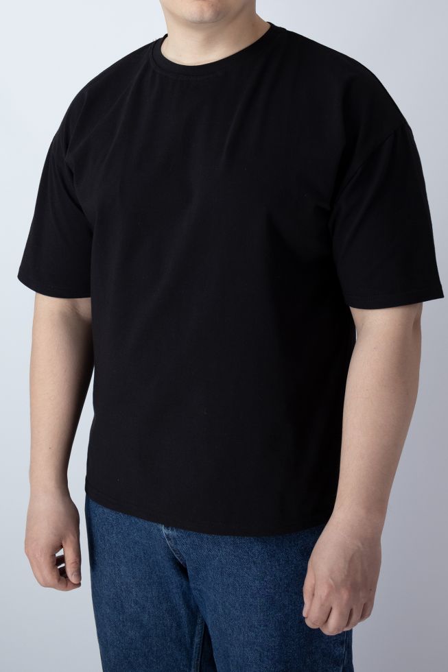 Футболка чоловіча oversize чорна