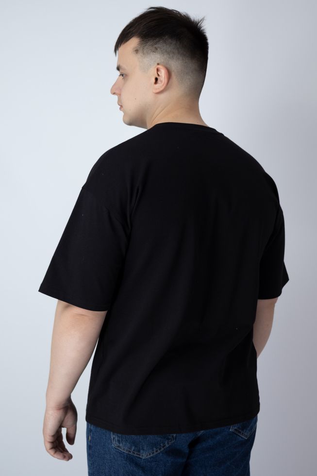 Футболка чоловіча oversize чорна