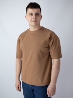 Футболка чоловіча oversize мокко