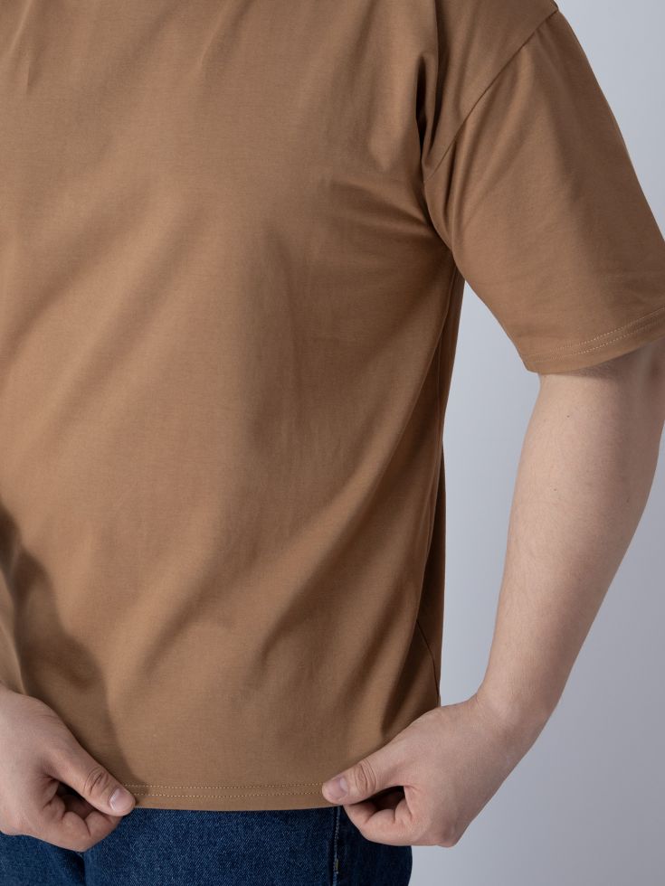 Футболка чоловіча oversize мокко