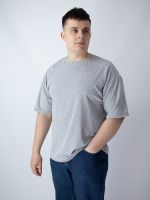 Футболка чоловіча oversize сірий меланж
