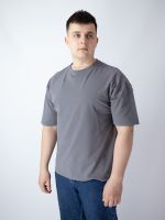 Футболка чоловіча oversize темно-сіра