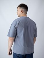 Футболка чоловіча oversize сіра
