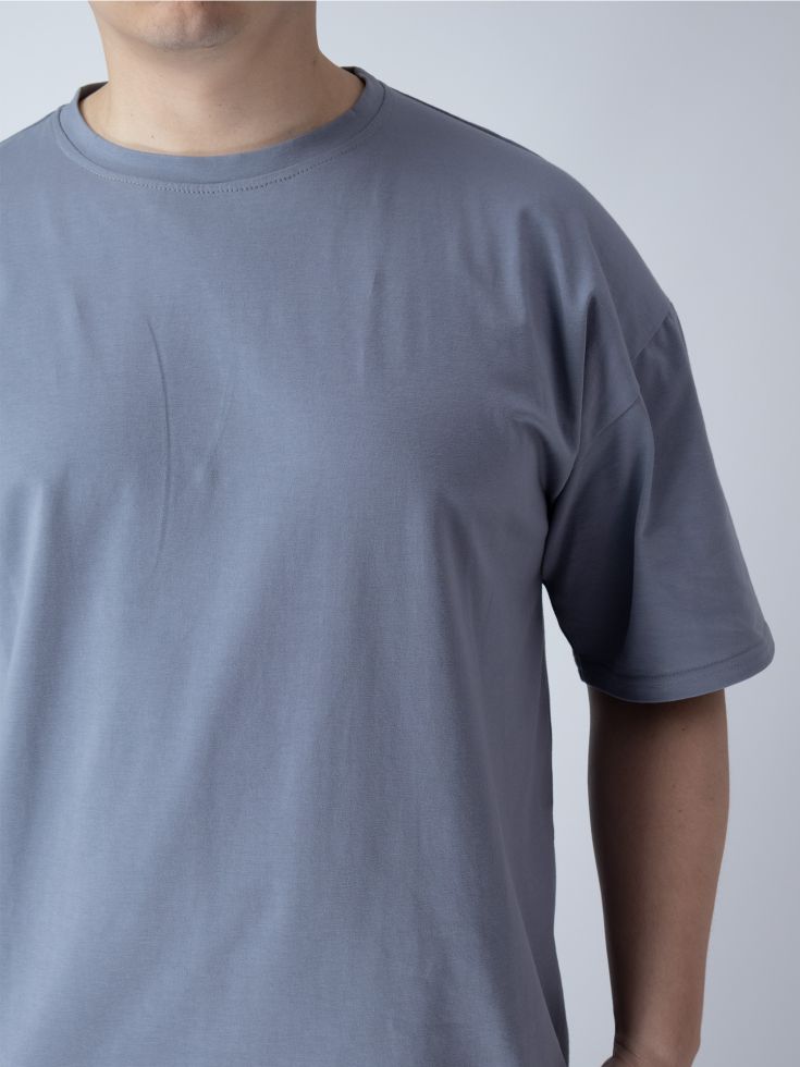 Футболка чоловіча oversize сіра
