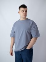 Футболка чоловіча oversize сіра