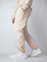 Теплые спортивные штаны на флисе мужские Кокон бежевые