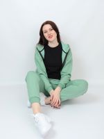 Спортивный костюм женский Ягодка зеленый