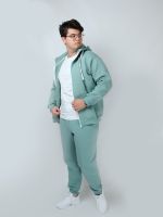 Теплые спортивные штаны на флисе мужские Кокон мята